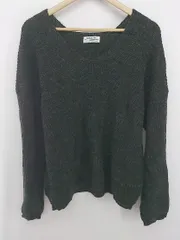 ◇ CIAOPANIC TYPY Ｖネック ゆったり 長袖 ニット セーター サイズONE チャコールグレー系 レディース P  【1305240006591】