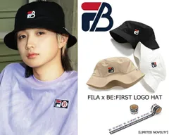 フィラ × ビーファースト バケットハット FILA x BE:FIRST LOGO BUCKET HAT 231013101 帽子 ノベルティ SOTA SHUNTO MANATO RYUHEI JUNON RYOKI LEO バケハ
