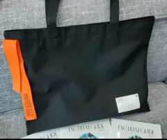 トートバッグ 黒 エコバッグ ミリタリー エコバッグ 学生 ショッパーバッグ