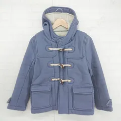 ◇ chambre de charme シャンブル ドゥ シャーム 裏ボア フーディ 長袖 ダッフル コート サイズF ブルー レディース P  【1305240014527】のサムネイル
