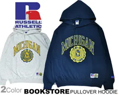 ラッセル アスレチック ブックストア プルオーバー フーディ RUSSELL ATHLETIC BOOKSTORE PULLOVER HOODIE University Of MICHIGAN rc-23003 パーカー ミシガン