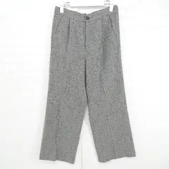 ◇ Munich ミューニック 大人女子 タック ワイド パンツ サイズS アイボリー グレー系 ブラック レディース P  【1305240026445】