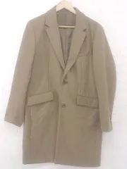 ◇ SENSE OF PLACE by URBAN RESEARCH 通勤 通学 長袖 チェスター コート サイズM ベージュ メンズ P  【1305240027961】