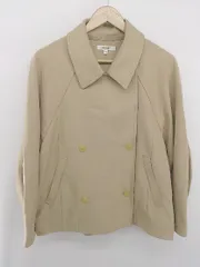 ◇ MOUSSY マウジー ショート丈 シンプル 長袖 ステンカラーコート サイズ1 ベージュ レディース P  【1305240027176】