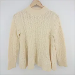 ◇ Ray BEAMS レイ ビームス ケーブル 長袖 ニット セーター ベージュ系 レディース P  【1305250002422】