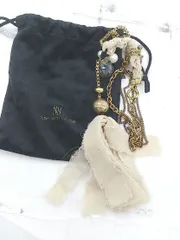 ◇ ◎ nano universe リボンビジュー パール ネックレス ゴールド レディース P  【1305250000107】