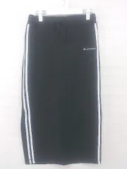 ◇ CONVERSE コンバース ロング タイト ナロー スカート サイズM ブラック ホワイト レディース E  【1305250005973】