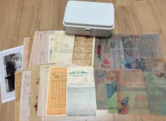 ヴィンテージデコレーションダイアリーまとめ売り)収ボックス エフェメラ ステッカー 背景地 チャチャノート 人物ステッカー