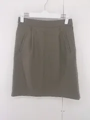 ◇ Sonny Label URBAN RESEARCH オフィスカジュアル タック 膝丈 台形 スカート サイズF ブラウン系 レディース E  【中古】 【1305250011721】