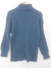 ◇ Chaco closet INOLVE タートルネック ハイゲージ 長袖 ニット セーター サイズF ブルー レディース E  【1305250021584】