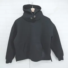 ◇ rectangle レクタングル シンプル 無地 デイリー使い 長袖 プルオーバー パーカー サイズM ブラック レディース E  【1305250021829】のサムネイル