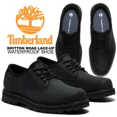 ティンバーランド ブリトン ロード レースアップ ウォータープルーフ シュー ブラック フルグレイン Timberland BRITTON ROAD LACE-UP WATERPROOF SHOE BLACK FULL GRAIN a69t9-w02