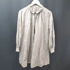 ◇ CRAFT STANDARD BOUTIQUE シンプル 無地 ロング 長袖 シャツ サイズ表記なしL相当 グリーン メンズ E  【1305290004042】