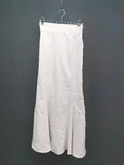 ◇ apres jour シンプル マーメイド ハイウエスト 薄手 ロング フレア スカート サイズＭ ホワイト レディース E  【1305290003946】