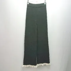 ◇ epine エピヌ ケーブル 起毛 ストレッチ ウエストゴム シンプル オシャレ パンツ 表記なし ブラック系 レディース E  【1305290004837】