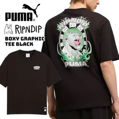 プーマ リップンディップ ボクシー グラフィック ティー ブラック PUMA RIPNDIP BOXY GRAPHIC TEE BLACK 632413-01 ウェア トップス 半袖 メンズ ウィメンズ レディース ユニセックス コラボ 