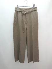 ◇ NATURAL BEAUTY BASIC センタープレス 裏地 ストレッチ シンプル オシャレ パンツ サイズXS ブラウン系 レディース E  【1305290005131】