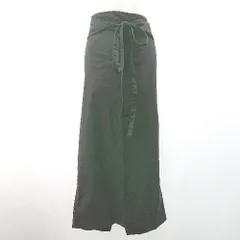 ◇ Re:EDIT リエディ シンプル 巻きスカート　バックスリット ロング タイト スカート サイズS ブラック レディース E  【1305290006787】