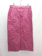 ◇ niko and ウエストゴム スリット シンプル オシャレ ロング丈 タイト スカート サイズ4 パープル系 レディース E  【1305290007722】