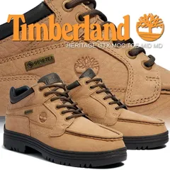 ティンバーランド ヘリテージ ゴアテックス モック トゥ ミッド ミディアムベージュ ヌバック ダークブラウン Timberland HERITAGE GTX MOC TOE MID MD BEIGE NUBUCK W DK BROWN a2ju5-afh