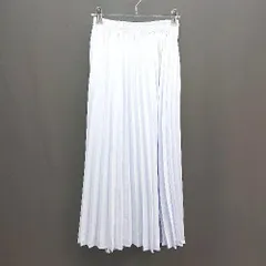 ◇ Girly Doll ガーリードール プリーツ ウエストゴム 裏地 ロング丈 フレア スカート サイズM ブルー系 レディース E  【1305290008026】