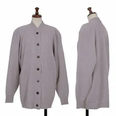 ヨシエイナバyoshie inaba カシミヤニットカーディガン 薄紫M位