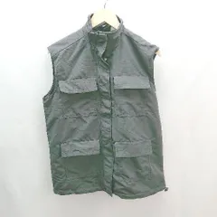 ◇ divided H&M シンプル フロントポケット サラサラ ノースリーブ ベスト サイズXS グレー レディース メンズ E  【1305290009795】