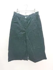 ◇ coen コーエン コーデュロイ 無地 ワイド パンツ サイズM ネイビー レディース E  【1305290012726】