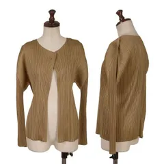 プリーツプリーズPLEATS PLEASE プリーツ１Bカーディガン ベージュ3