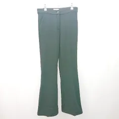 ◇ LAURENHI 綺麗め 美シルエット 防寒 裏起毛 フレア ストレッチ パンツ サイズM ﾌﾞﾗｯｸ レディース E  【1305290014348】