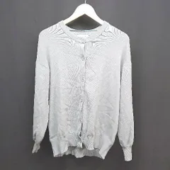 ◇ GROBALWORK グローバルワーク 無地 前ボタン閉め 長袖 カーディガン サイズＭ グリーン系 レディース E  【1305290017448】