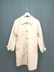 ◇ ikka イッカ 生地薄手 綺麗め 大人 長袖 スプリングコート サイズL ベージュ系 レディース E  【1305290018209】のサムネイル