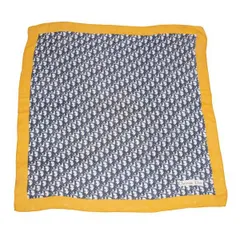 クリスチャンディオールChristian Dior トロッター柄スカーフ 紺マスタード他