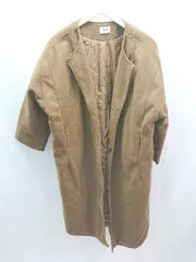 ■ emi+ エミプラス 裏地あり ガウン 無地 長袖 コート サイズ表記なし ブラウン レディース E  【1305290023593】