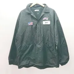 ◇ FREAK'S STORE ワッペン フロントジップ 裾ひも付き かっこいい 長袖 ブルゾン サイズL ブラック メンズ/レディース E  【1305290024552】のサムネイル