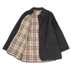 バーバリーBURBERRY LONDON 裏ノバチェックキルティングジャケット 黒L位
