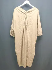 ◇ Simplicite シンプリシテェ スリット 薄手 Vネック シンプル オシャレ 半袖 ブラウス 表記なし ブラウン系 レディース E  【1305290028956】