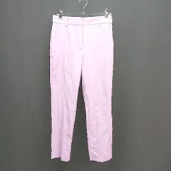 ◇ PLST プラステ ウエストゴム センタープレス ストレッチ シンプル カワイイ パンツ サイズXS パープル系 レディース E  【1305290029489】