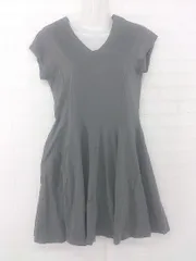 ◇ ADAM ET ROPE' アダムエロペ フレンチスリーブ ミニ ワンピース サイズ38 グレー系 レディース E  【1305300004802】