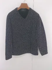 ◇ AZUL BY MOUSSY アズールバイマウジー Vネック 裏起毛 長袖 カットソー サイズS ブラック ホワイト メンズ E  【1305300006943】のサムネイル