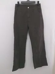 ◇ PAGEBOY ページボーイ カジュアル 無地 裾スリット デニム パンツ サイズ27 L ブラウン系 レディース E  【1305300008701】