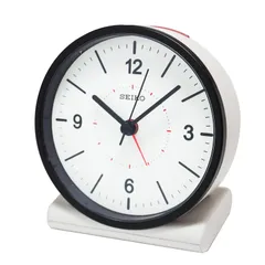 【スピード発送】SEIKO KR328W 白 アナログ 電波 目覚まし時計 クロック セイコー Clock) セイコークロック(Seiko