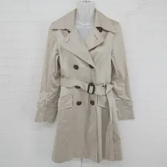 ◇ ◎ MICHEL KLEIN ミッシェルクラン 通勤 シンプル 長袖 トレンチ コート サイズ38 ベージュ系 レディース E  【1305300007230】