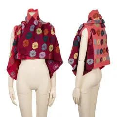 コムデギャルソンCOMME des GARCONS フローラル刺繍ラップカーディガン マルチM位