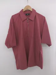 ◇ HARE ハレ リングジップ ゆったり くすみカラー 半袖 シャツ サイズM ダスティピンク系 メンズ E  【1305300010315】