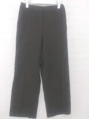 ◇ PLST プラステ シンプル センタープレス ワイド パンツ サイズS ブラウン レディース P  【1306020000662】