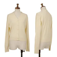 マーガレットハウエルMARGARET HOWELL ウールニットカーディガン クリームM位