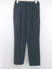 ◇ BEAUTY & YOUTH UNITED ARROWS ストライプ ロールアップ パンツ サイズM ネイビー レディース E  【1306020005186】