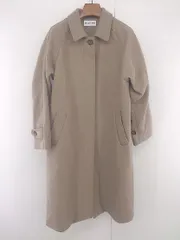 ◇ GLOBAL WORK グローバルワーク シンプル 長袖 ステンカラー コート サイズF ベージュ レディース E  【1306020007111】