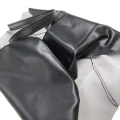 クリスパーツ ヤマハ TW200 225 (4CS) 専用設計 シートカバー日本製(厚手生地)【生地色:黒/タンデムベルト付き/ステッチ色:透明】張替タイプ CHRIS-YCH2067-C10